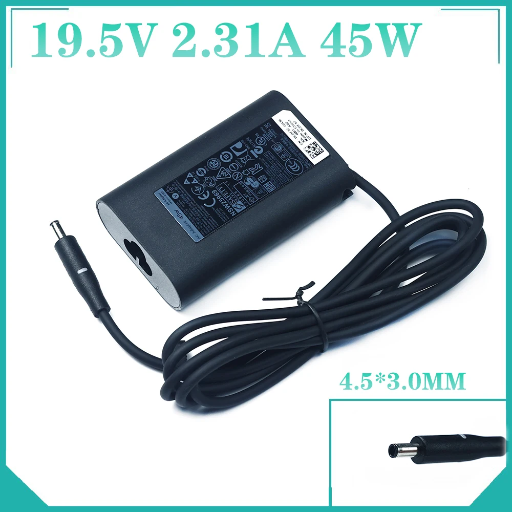 

19.5V 2.31A 45W Laptop Ac Power Adapter Charger For Dell Xps 12 13 13R 13Z 14 13-L321X 13-6928Slv Inspiron 15-3552 DC 4.5*3.0mm