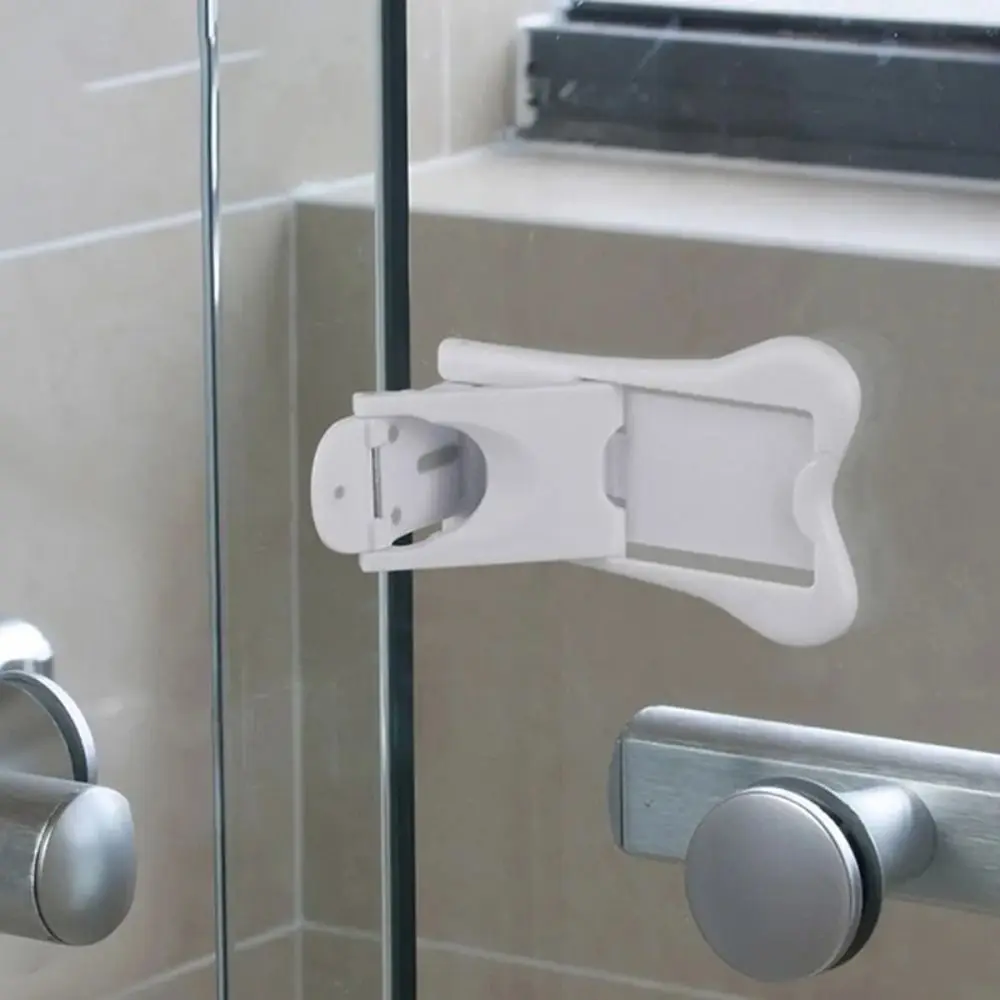 Sliding Door Lock Self-adhesive Window Lock Cabinet Door ABS Drawer Baby Safety