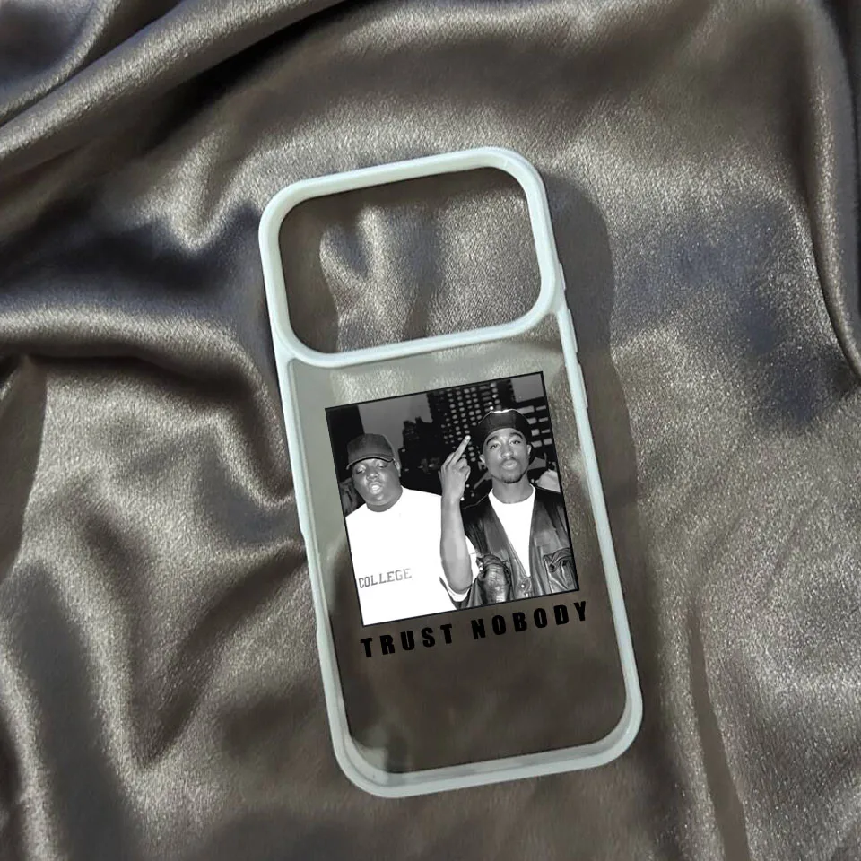 Tupac Inspired Shockproof Clear Matte Phone Case – Fashionable & Durable Cover
