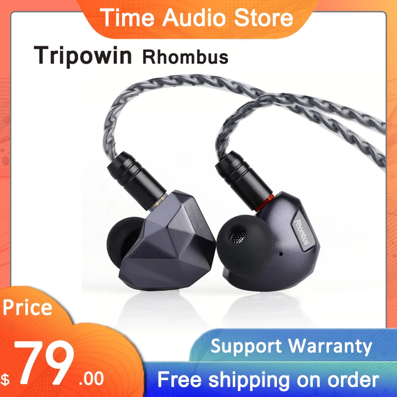 

Tripowin Rhombus 1BA + 1DD Hybrid Performance IEM Driver 333518+10mm(LCP+PU) In Ear Earphones 106dB SPL/mW