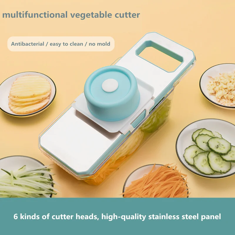 Multifunctional vegetable slicer, potato shredder, household coarse shredder,  kitchen vegetable slicer, shredder, and scrubber - AliExpress