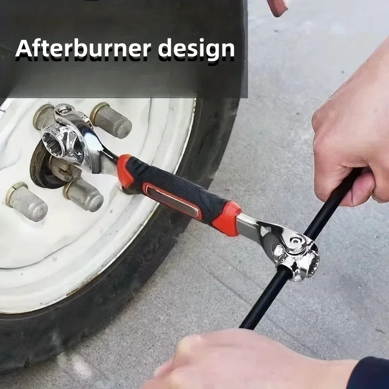 52 in 1 Multipurpose Socket Set Universal Ratchet Wrench Spline Bolts Sleeve 360 Degree Rotation Hand Tools Car Repair Home Kit