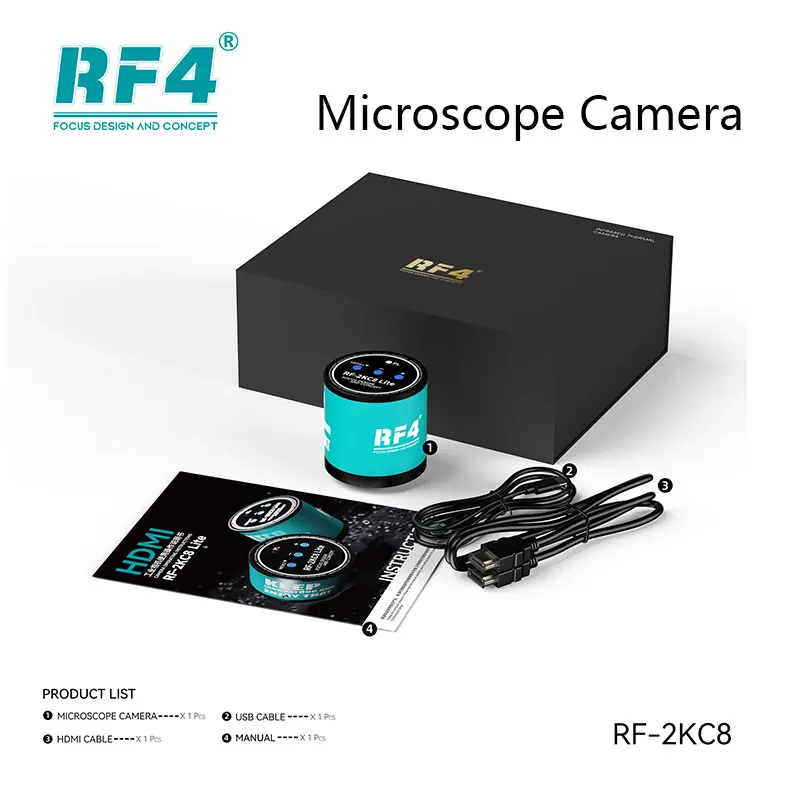 RF4 RF-2KC8 Lite Microscope Camera 2K 60FPS HD CS/C 5 RF4 RF-2KC8 Lite Microscope Camera 2K 60FPS HD CS/C 5