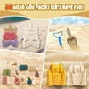 Baby Castle Beach Toy Set Large Outdoor Seaside Kindergarten Sand Pool Mold Kids Water Play Sand Tools Sea & Beach Sand Props 3