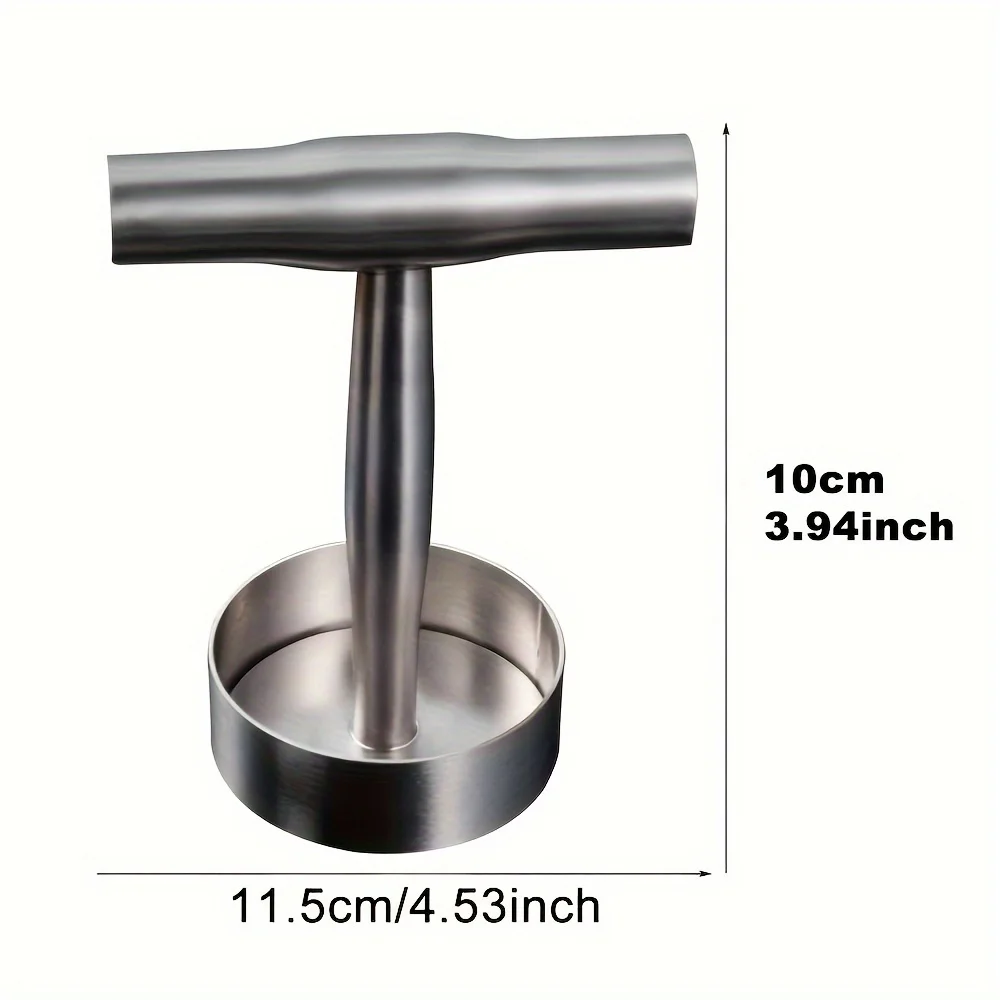 Burger Patty Press with Mold Rings-Manual Meat Press Grill Accessory for Home Use-1PC Heavy Duty Hamburger Patty Maker