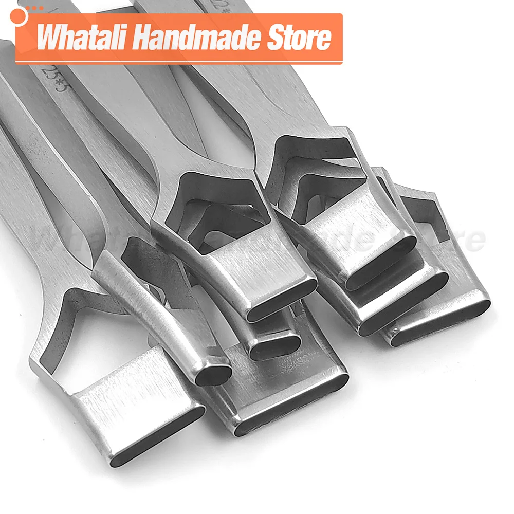 

1P Leather Belt Flat Hole Puncher Manual DIY Punch Tools Stitching Strap Oblate Stainless Steel Cutter Chisel Tools