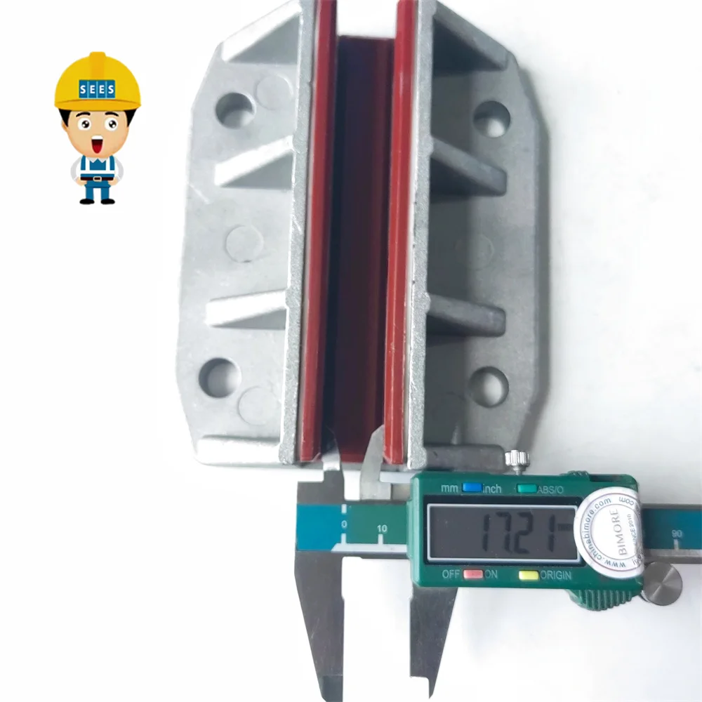 SEES 2pcs 59370732 140*16 Elevator Sliding Guide Shoe L=140mm for 16mm rail Lift Spare Parts