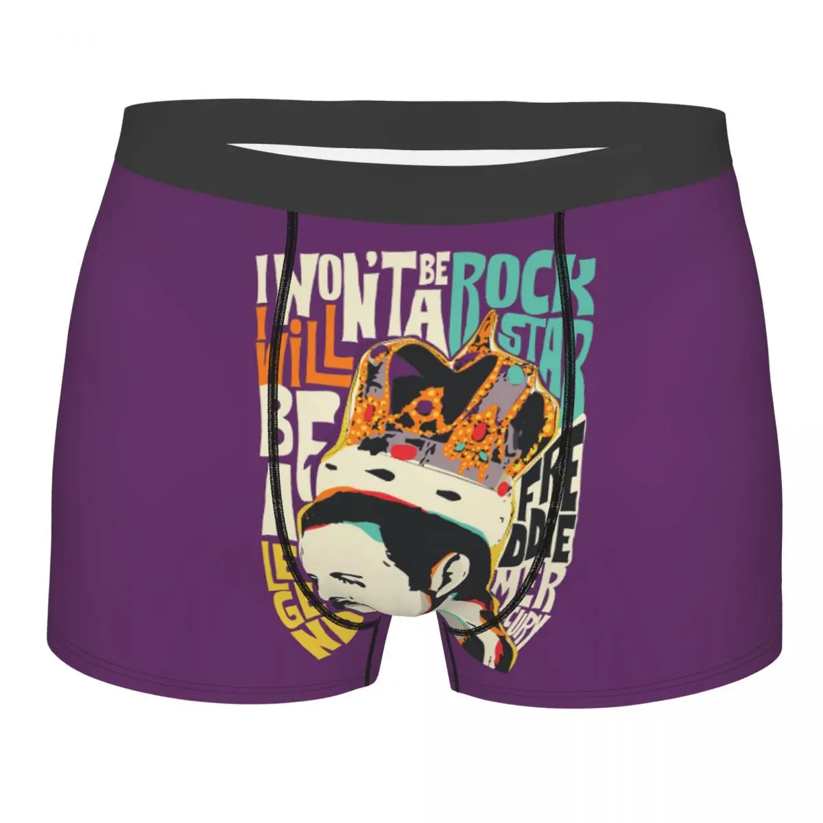 

Оригинальные новые боксеры Freddie Mercury Pop Art, шорты, трусы, мужские трусы, удобные трусы в стиле рок-ролл, нижнее белье