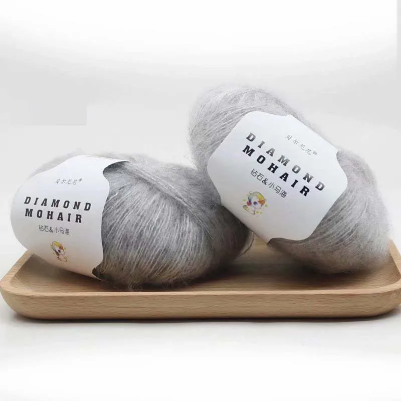 Knitting Crochet Knit DIY Yarn Mohair Wool 25g/Ball 260Meter Art Lots Crocheting Bag Crafts Gift Accessories TH76 4