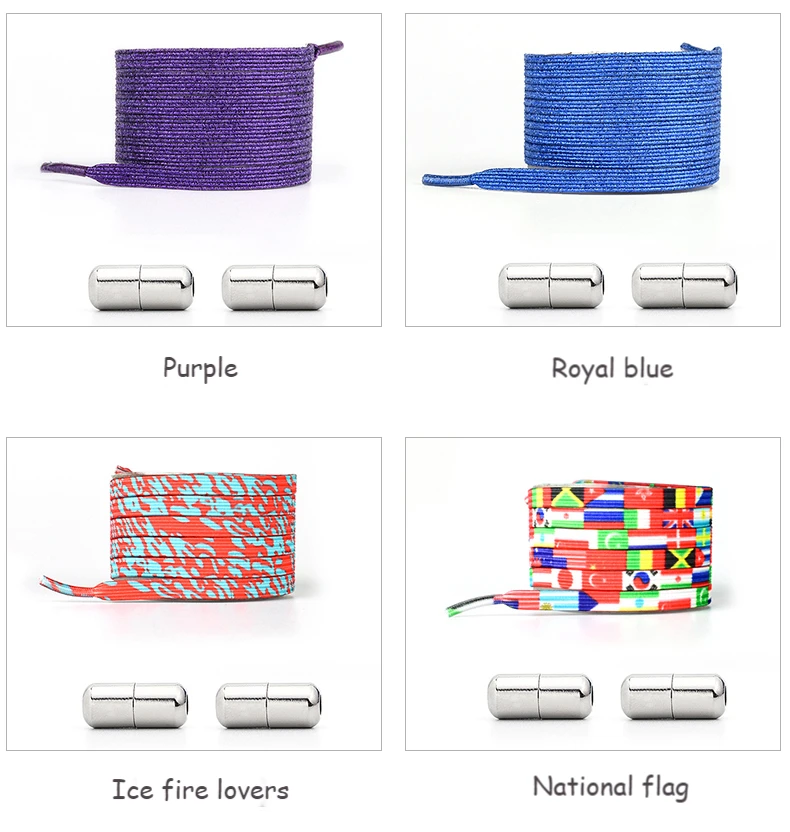 Regenbogen-elastische Schnürsenkel, Turnschuhe, bunte flache Bänder, Schnürsenkel ohne Krawatten, für Erwachsene und Kinder, Tennis, ohne Krawatte, Schnürsenkel, Schuhe, Zubehör – Detail 9