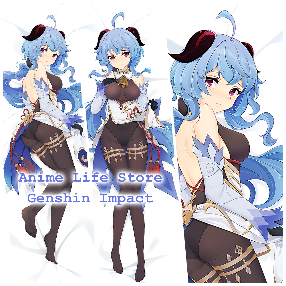 

Genshin Impact Ganyu Dakimakura Cover Double-sided Anime Body Pillowcase Otaku Hugging Fullbody Bedding Pillow Cover