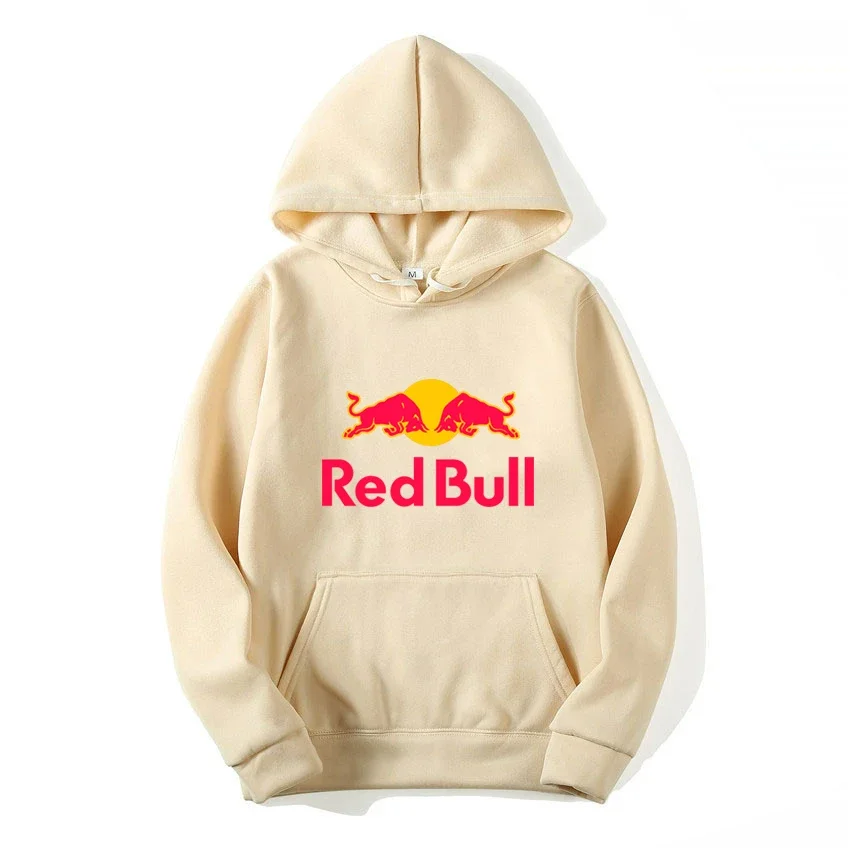 الربيع والخريف جديد ريد بول شعار مطبوعة الرجال هود...