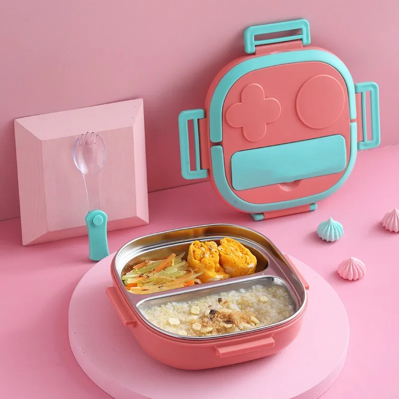 Outing Tableware 304 Portable Stainless Steel Lunch Box Baby Child Student Outdoor Camping Picnic Food Container Bento Box Kitchen