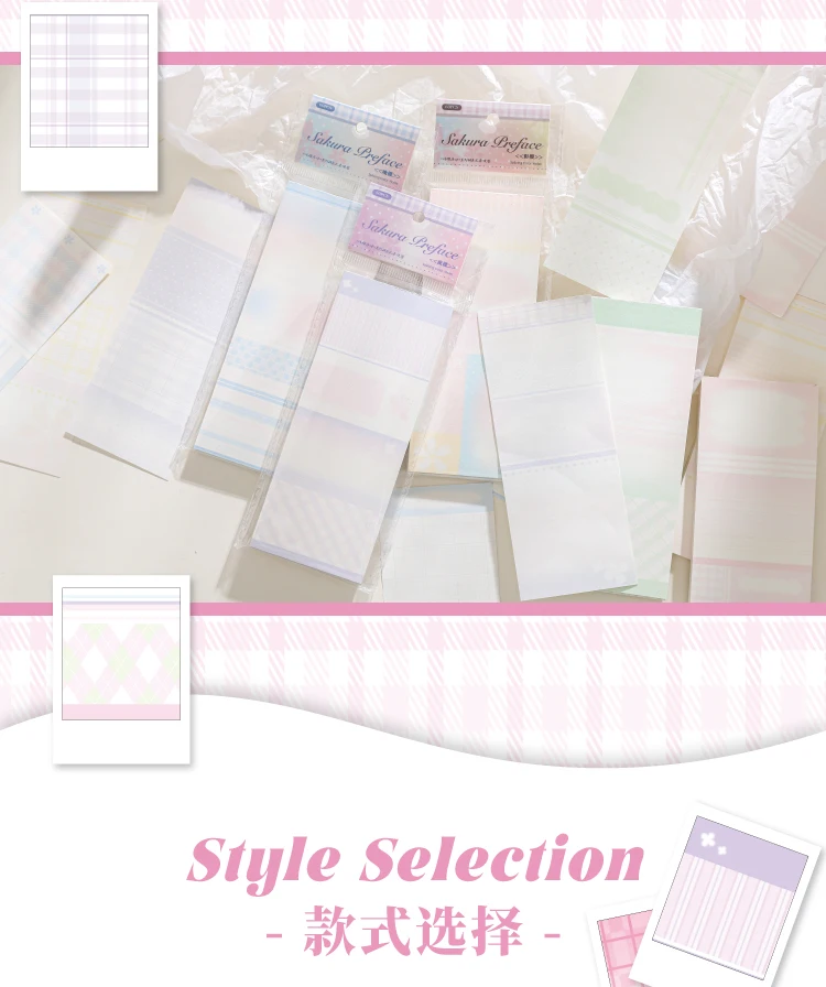 Journal GO 60 Seiten Notizblöcke Sakura Vorwort zu Shallow Cherry Blossoms Junk Journal Scrapbooking Retro Hintergrundmaterial Papier – Detail 7