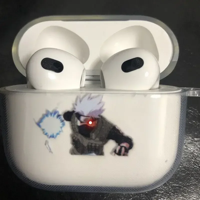 NARUTO-ナルト-シリコンAirPods1/2 Pro 3 Proイヤホン用の漫画デザイン
