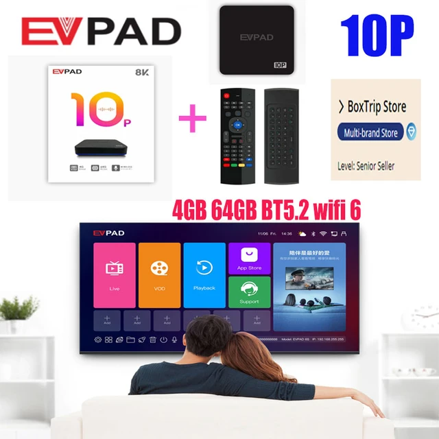 genuine]evpad 6s Tv Box 2023 Android 10p Evpad 6p Japan 64g With