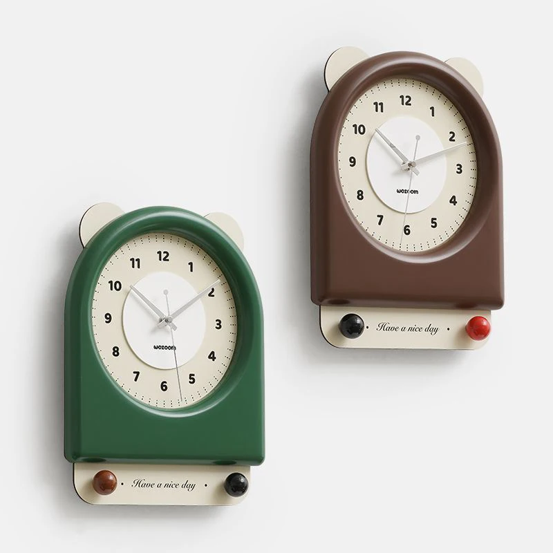 Cute Wall Clock Vintage Home Interior Decoration Clocks Nordic Living Room Accessories Wall Clock Elegant Gift Ornaments Clocks