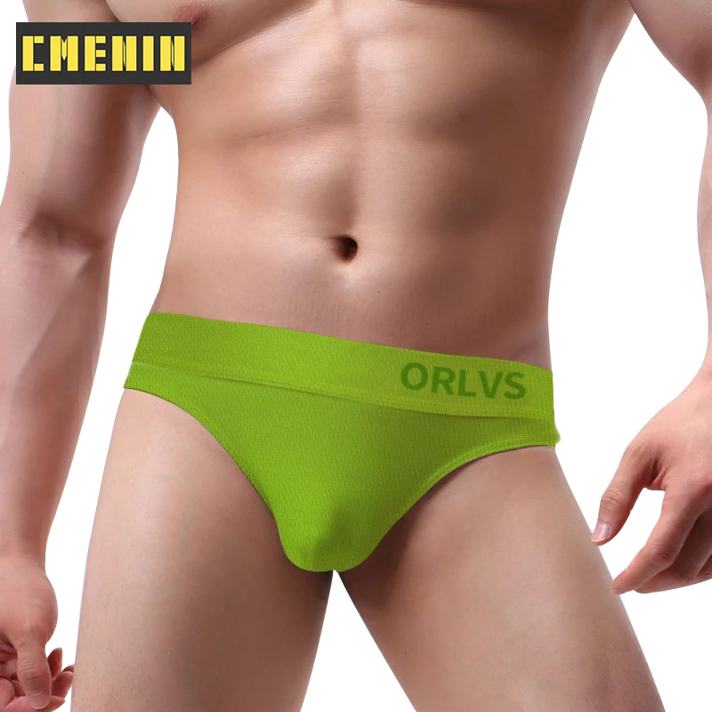 

Мужские трусы брифы с заниженной талией, желтые хлопковые трусы-джоки, сексуальное нижнее белье для мужчин,