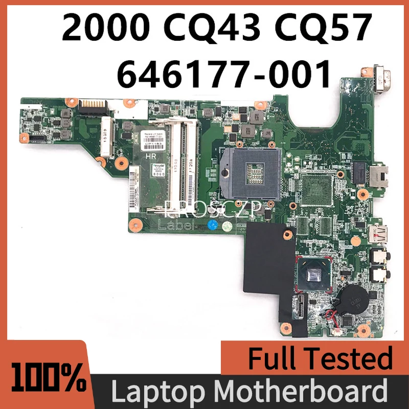 

646177-501 646177-601 646177-001 For 2000 CQ43 CQ57 430 431 435 630 635 Laptop Motherboard HM65 DDR3 Intel 100% Full Tested Good