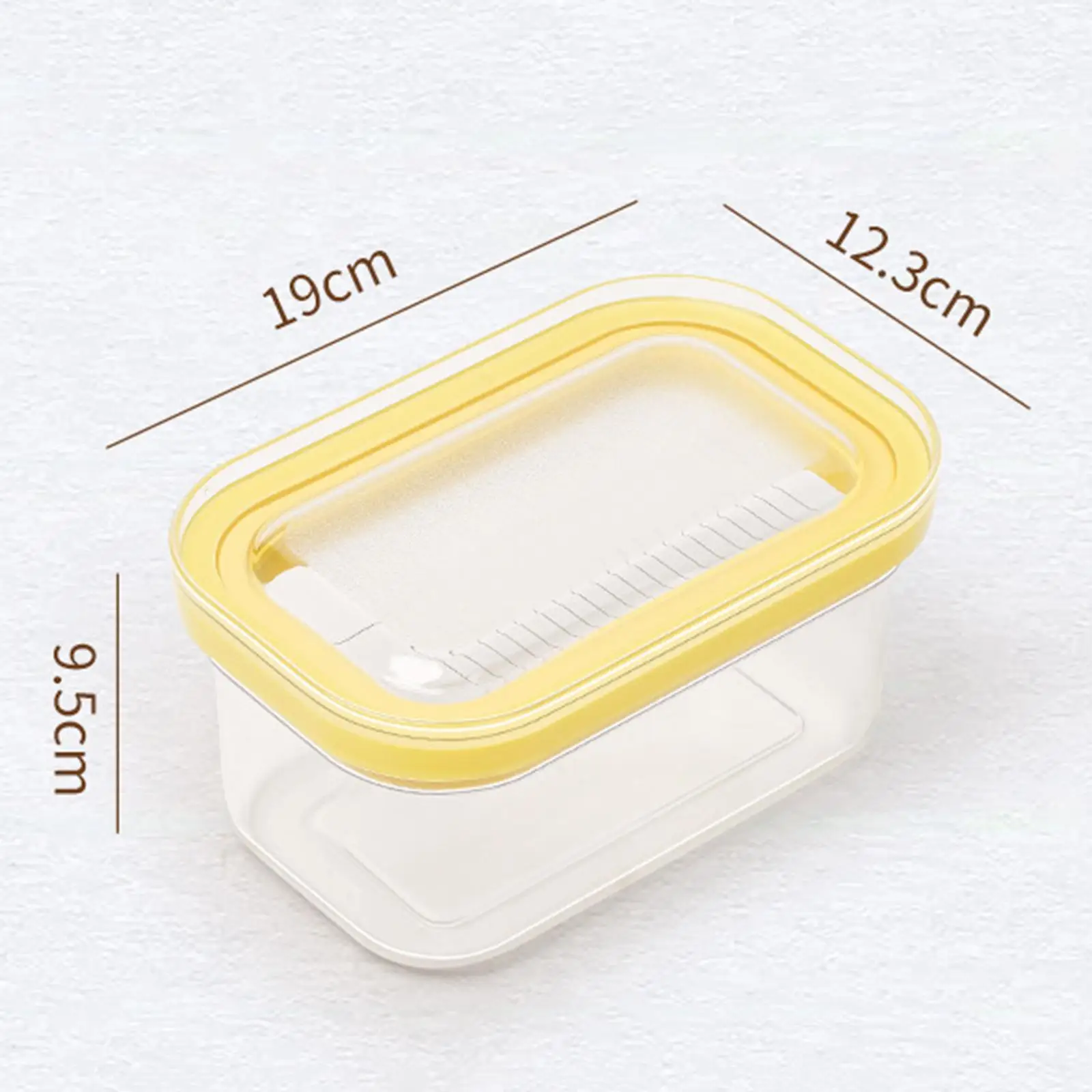 Transparent Butter Keeper with Sealed Lid, Storage Container, Clear Butter Container Cutting and Storage