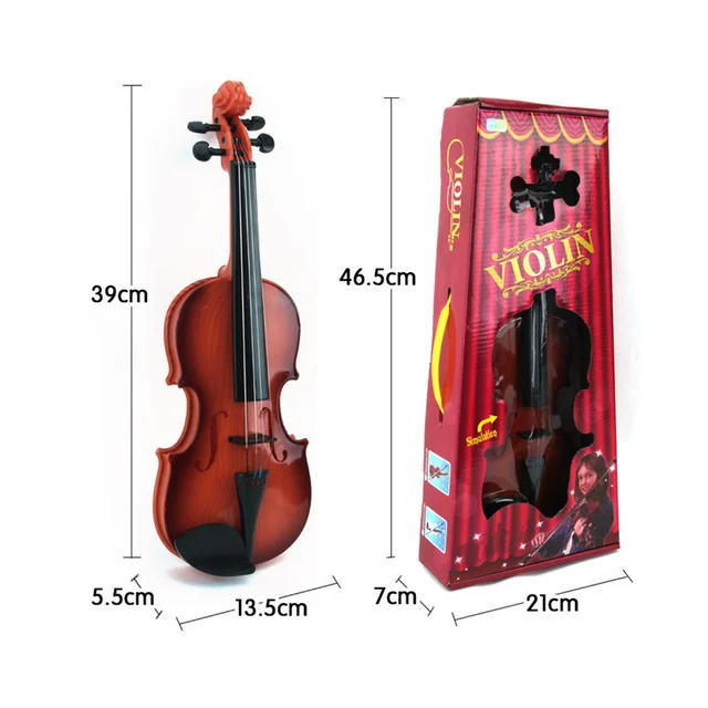 Acoustic Violin Toy Adjustable String Simulation Musical Instrument Practice Children Educational Toy Kid Gifts for Beginner 6