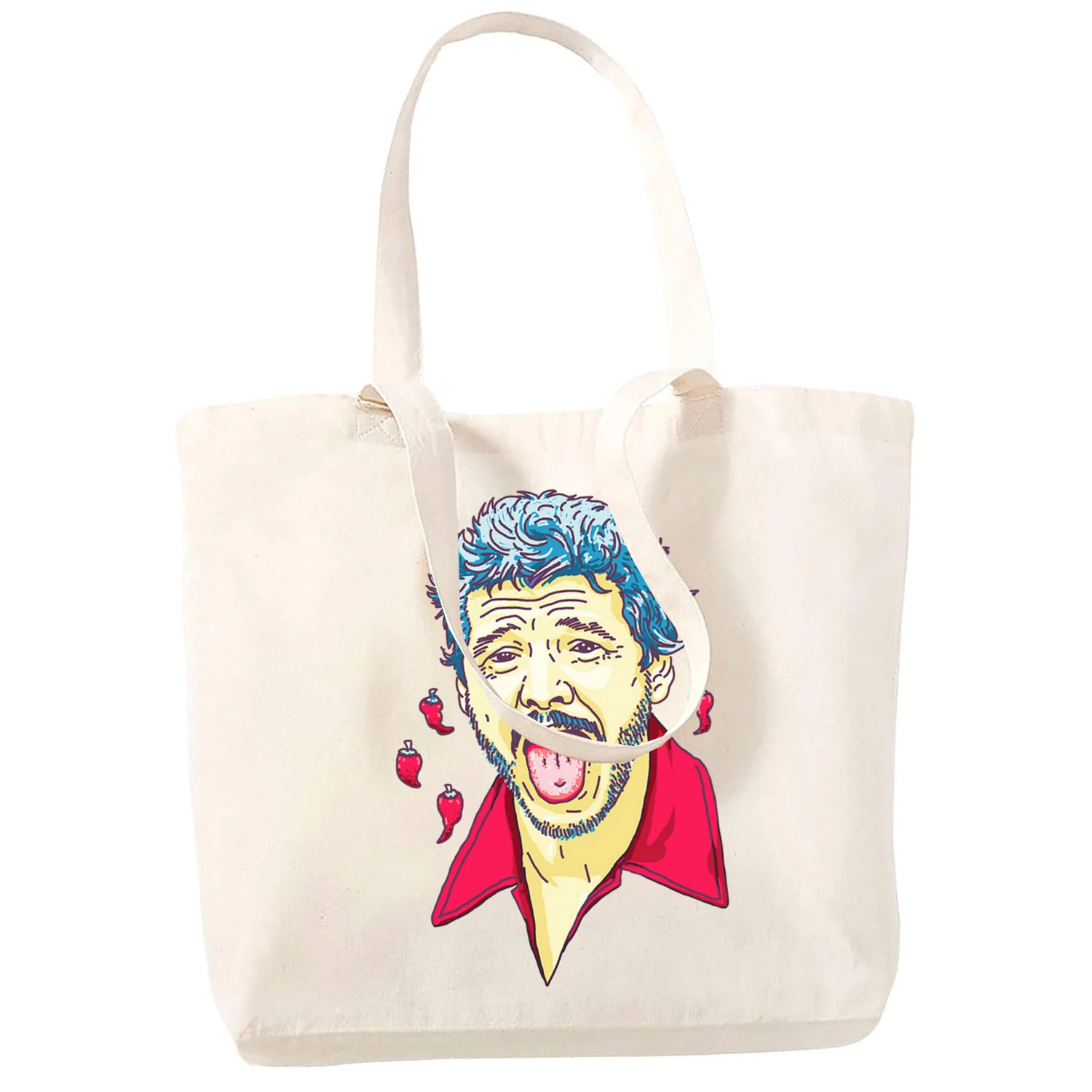 

Pedro Pascal Vintage Daddy‘s Girl Canvas Bag Casual Large Hand Bags for Women Ladies Shopping Handbag Print Large Capacity Bag