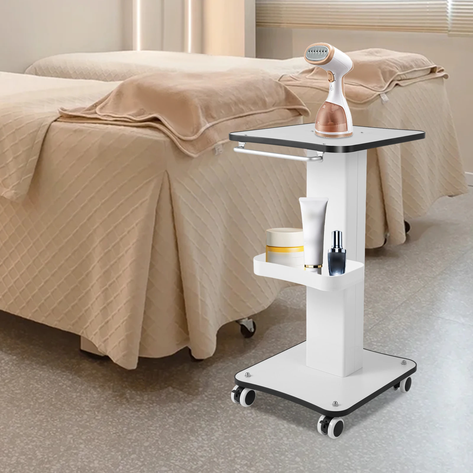 Max Load 15Kg Salon Table Trolley Stand Rolling Cart