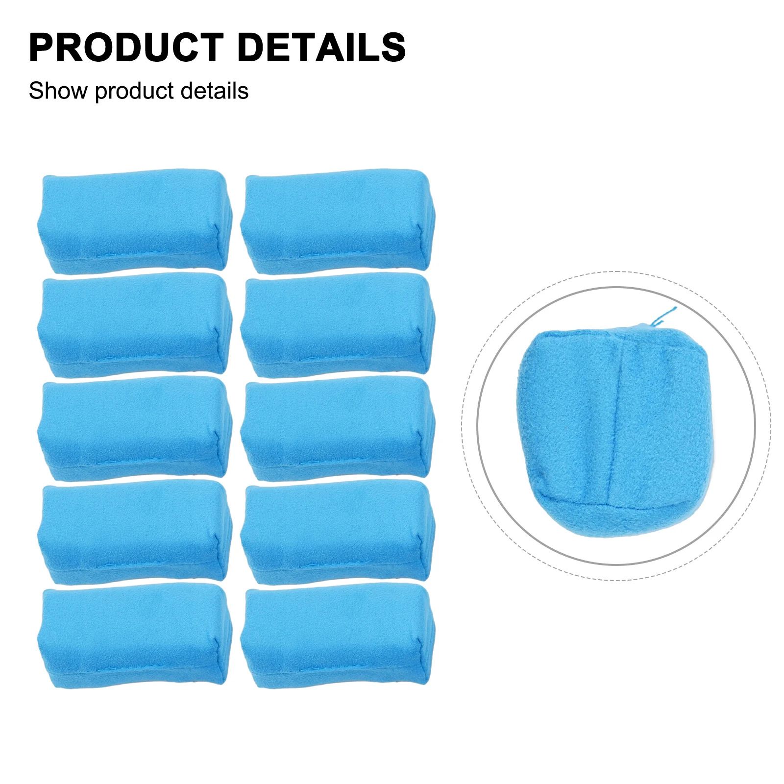 10Pcs Auto Detaillierung Wildleder Schwamm Applikator Verwendung Mit Keramik Beschichtung Neue Automotive Detail Wildleder Schwamm Applikator Renovieren – Detail 6