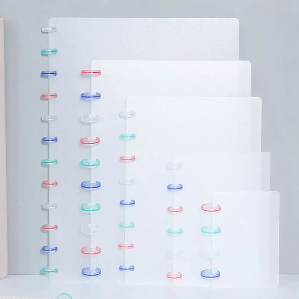 12pcsA4A5B5B6LooseleafNotebookDiscboundCoverwithRingsDiscs