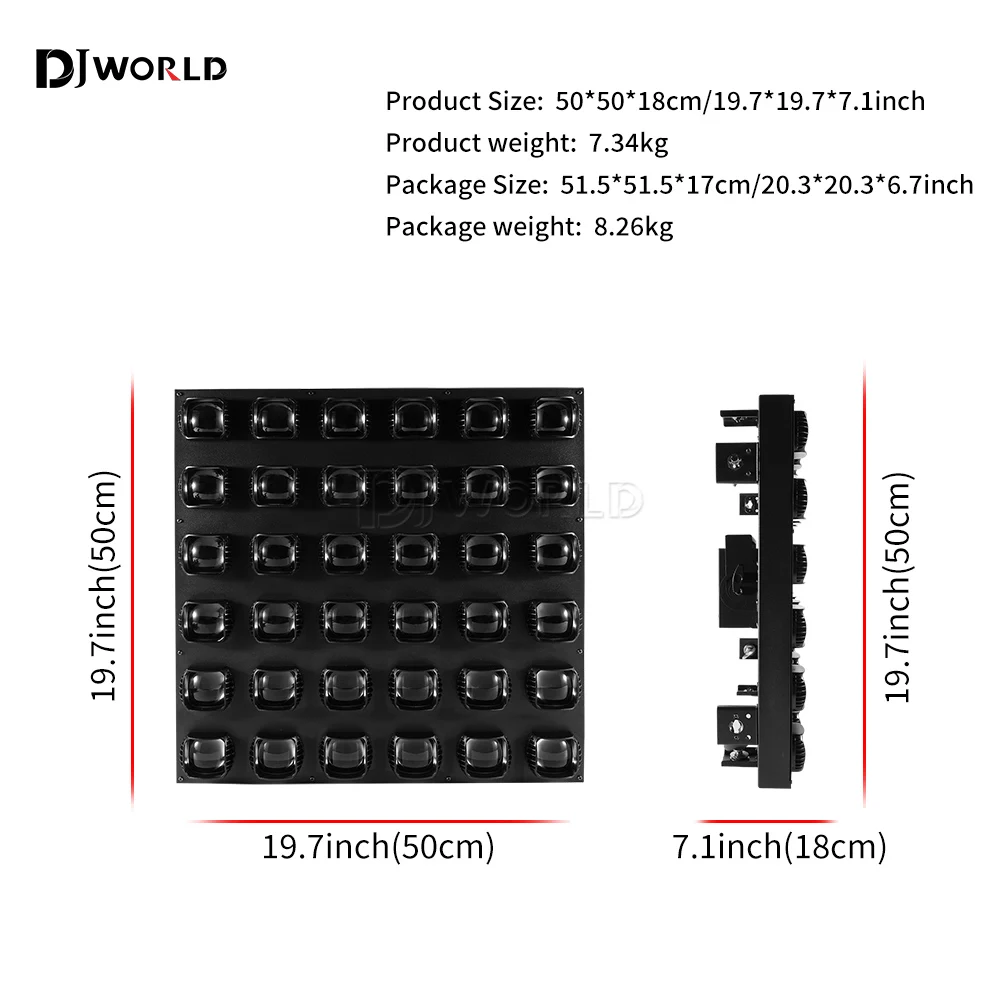 Рисунок 2 - DJWORLD светодиодный 36x10W RGBW