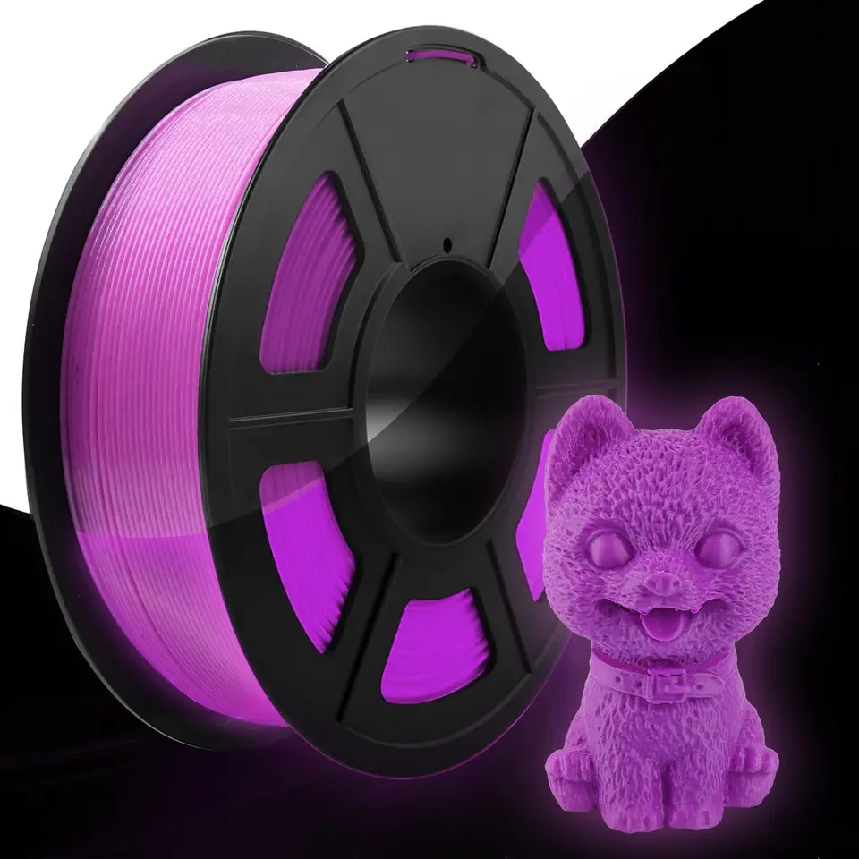 DIY Christmas Gift, 1.75mm PLA Luminous 3D Printer Filament, 200g(0.44L）Spool, Glow in the Dark, for Most FDM Printers image 19