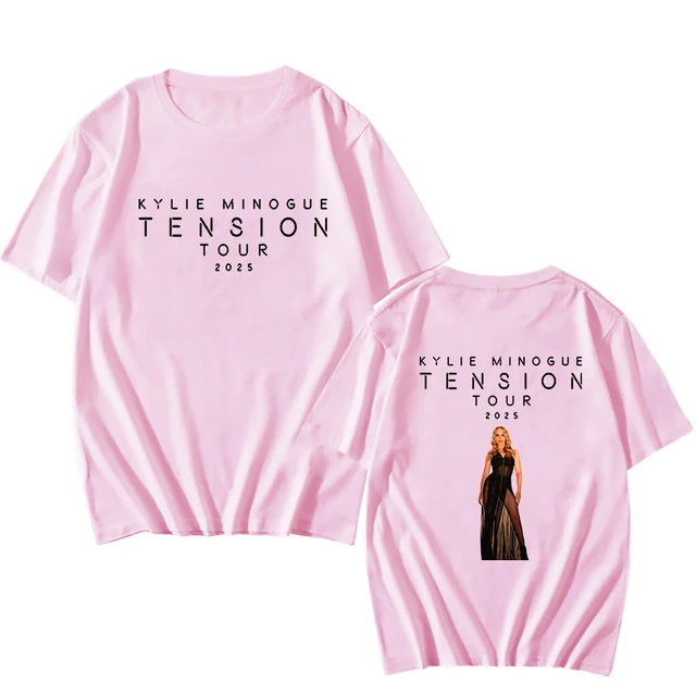 Famous Singer Print Tshirt Kylie Minogue Tension Tour 2025 T