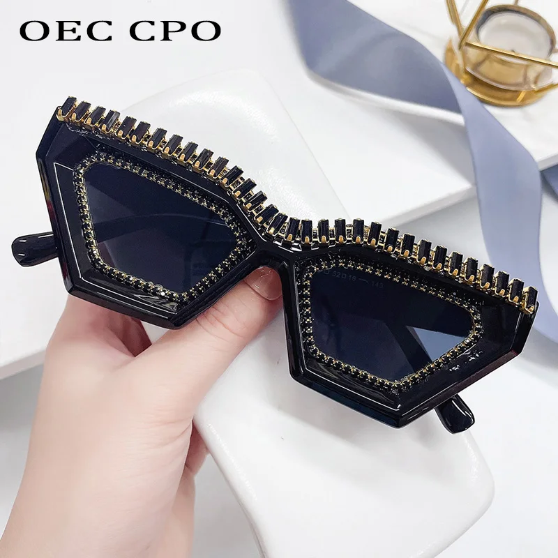 Steampunk Diamonds Punk Sunglasses for Women Men Oversized Luxury Rhinestone  Sun Glasses Female Shades Eyewear UV400 Oculos - AliExpress