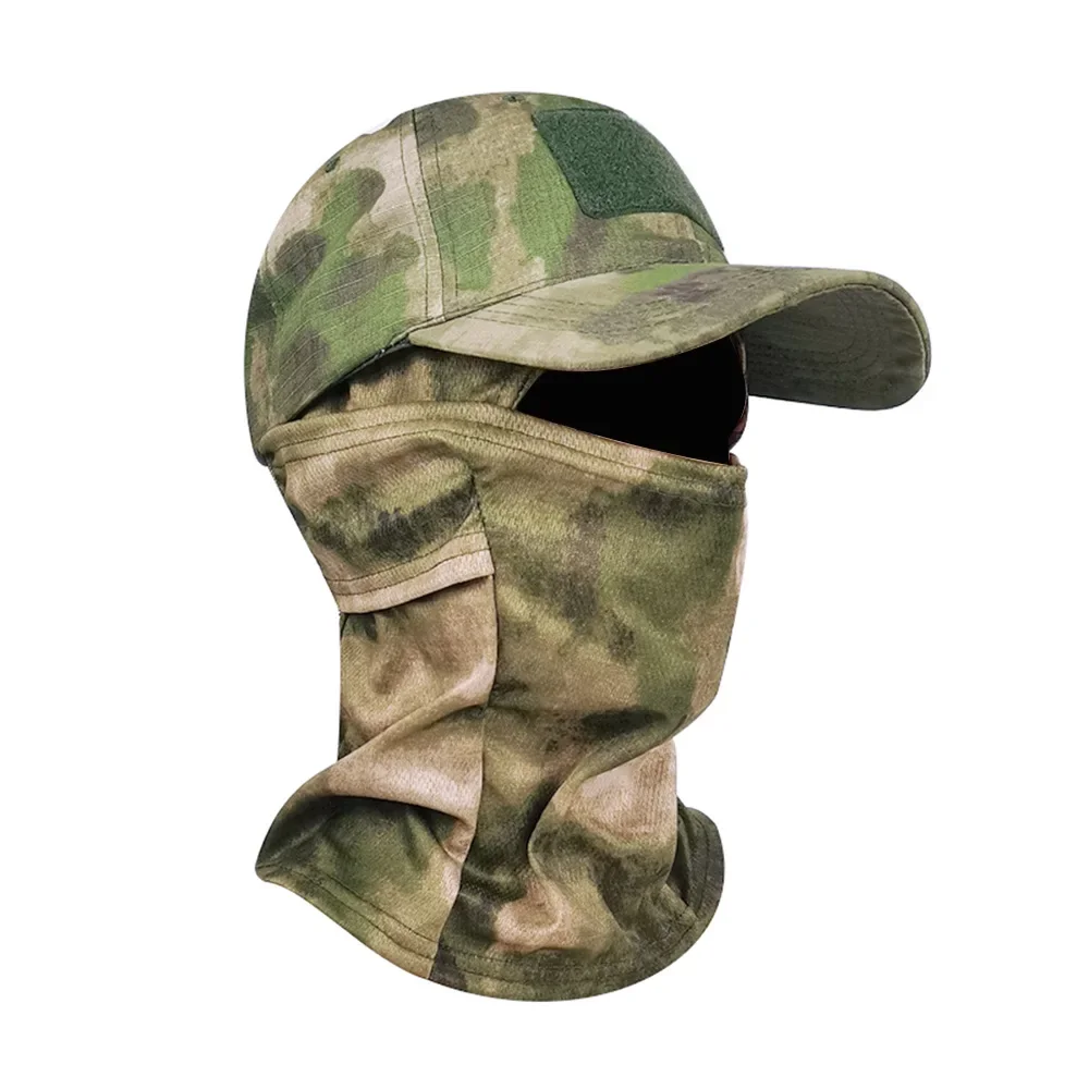 Tactical Camouflage Mask Hat Baseball Cap Beanies Military Army Skullies Unisex Hip Hop Knitted Cap Elastic Outdoor Cap