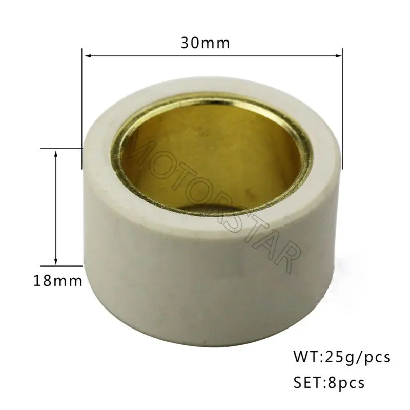 

30x18 8 шт. Первичная муфта вариатор ролик подходит для CF188 CF500 CF 500CC CFMOTO ATV четыре части