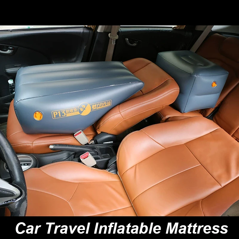Car Travel Inflatable Mattress Portable Inflatable Sleeping Bed Seat Gap Slope Pad Inflated Stool Auto Supplies Accessories