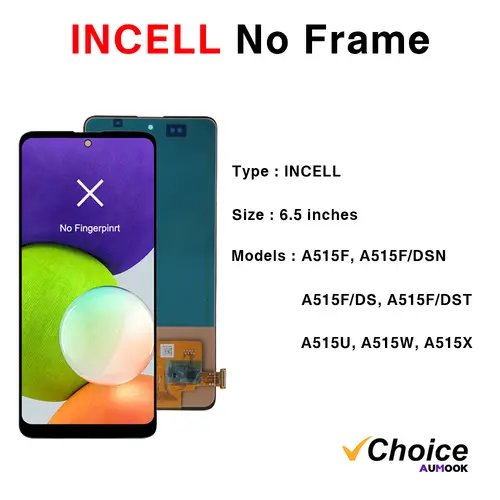 A51 Super AMOLED For Samsung A51 Screen LCD Display Digitizer Assembly Parts SM A515F A515U A515W A515X With Frame Touch Screen - Image 7