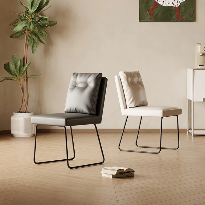 

Dressing Backrest Accent Dining Chairs Relaxing Modern Living Room Dining Chairs Kitchen Moveis Para Casa Home Furniture YX50DC