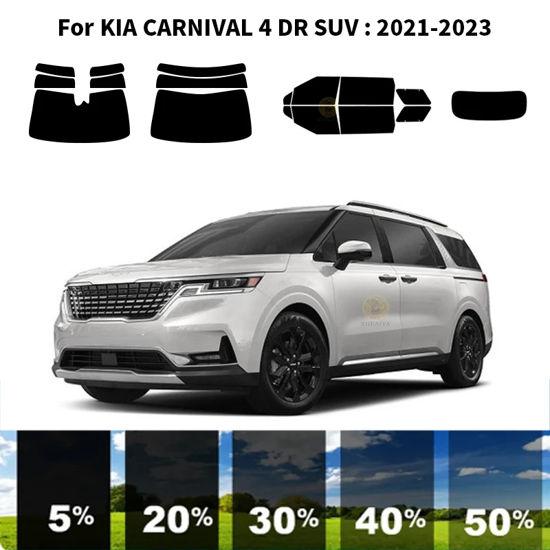 

Precut nanoceramics car UV Window Tint Kit Automotive Window Film For KIA CARNIVAL 4 DR SUV 2021-2023