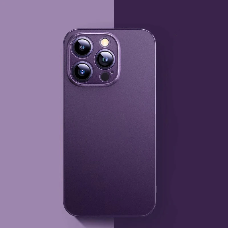 thumbnail image 1 of Luxury 0.3mm Hard PP Matte Case For iPhone 15 14 13 12 Mini 11 Pro Max Xr Xs X SE 7 8 Plus Ultra Thin Frosted Colorful Fundas, 1 of 5