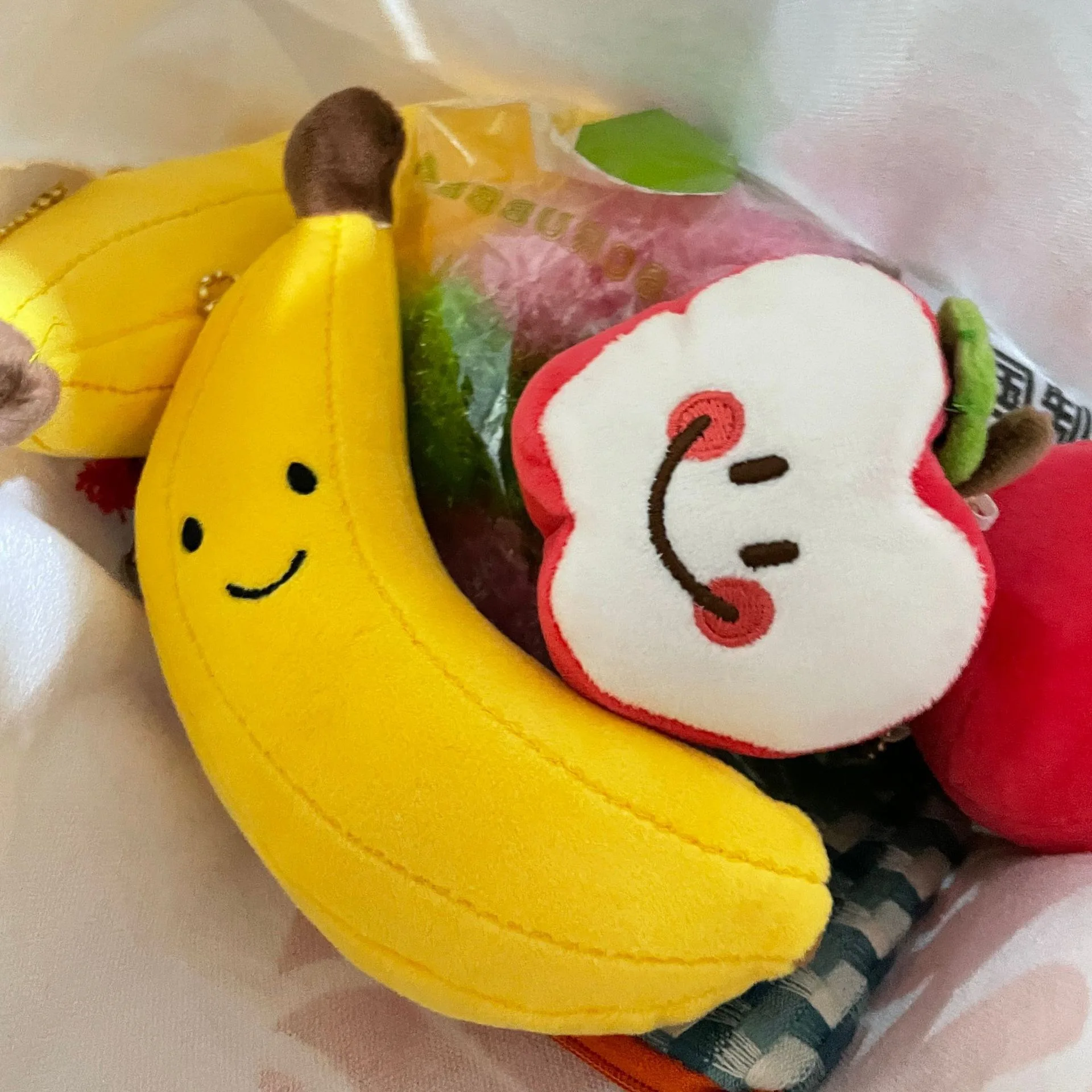 Korean Banana Plush 10cm Cute Fruits Plush Toy Cartoon Banana