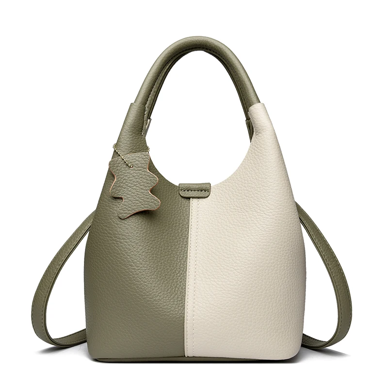 Green with Beige