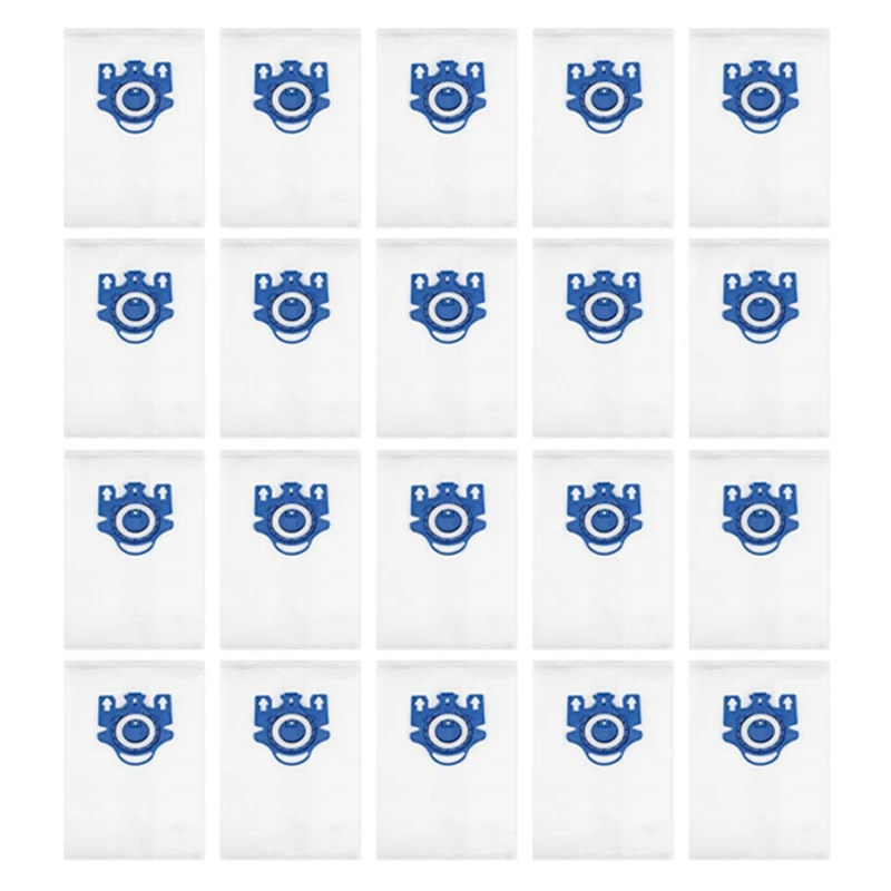 

20Pcs Vacuum Cleaner Bags For Miele Classic C1,C2,C3,S2000,S5000 And S8000 Series 9917730 Dust Bag Accessory