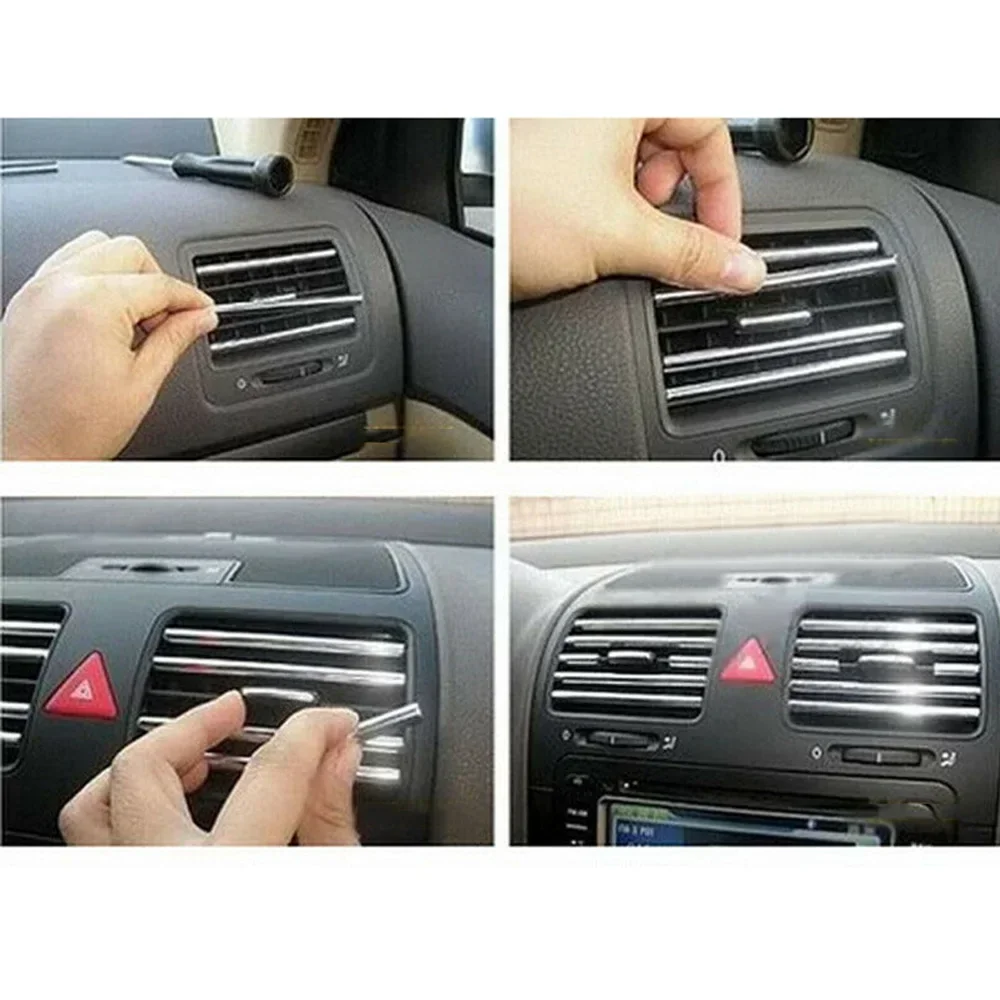 6M Car Door Chrome Edge Moulding Trim Strip Scratch Guard Protector Universal U-profile Car Trim Molding Strip 1pc