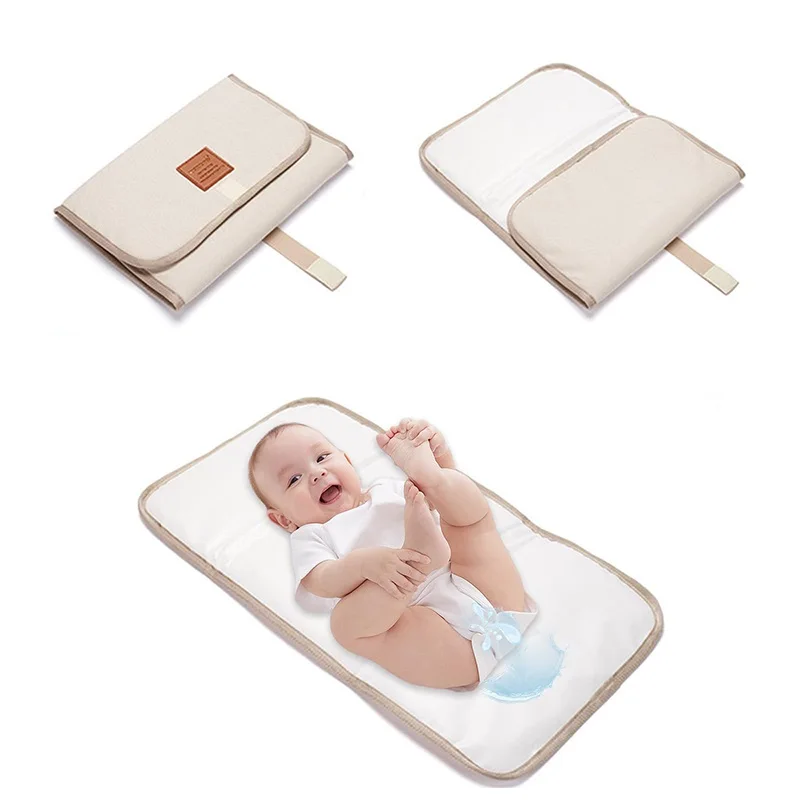 Portable Diaper Changing Pad Waterproof Foldable Baby Changing Mat Travel Diaper Change Mat Lightweight Changer Machine Washable