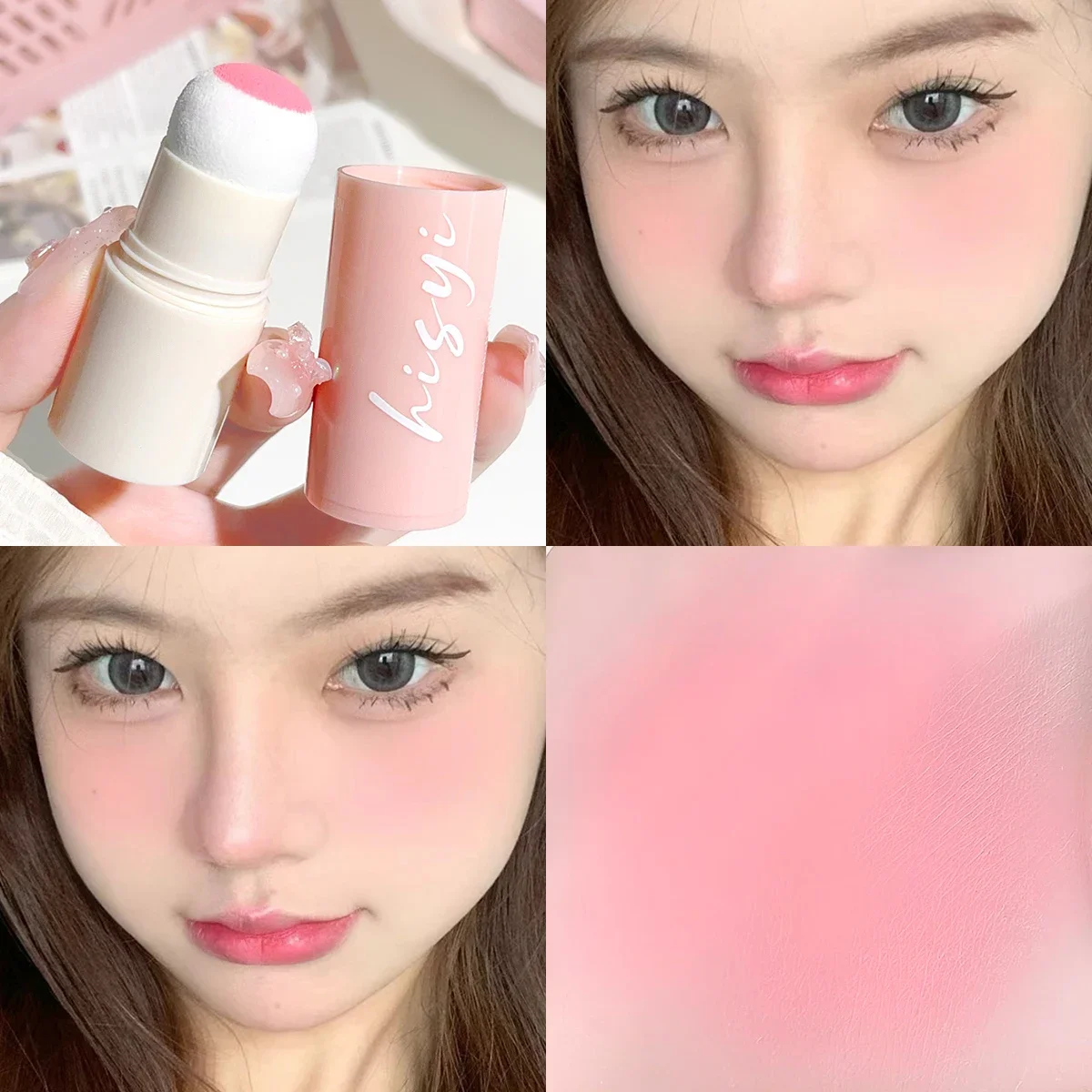 Soft Fog Blush Stick - Energetic Bouncy, Korean Style, Brightening, Dual-use For Lips And Cheeks, Natural Color Vitality Girl 5