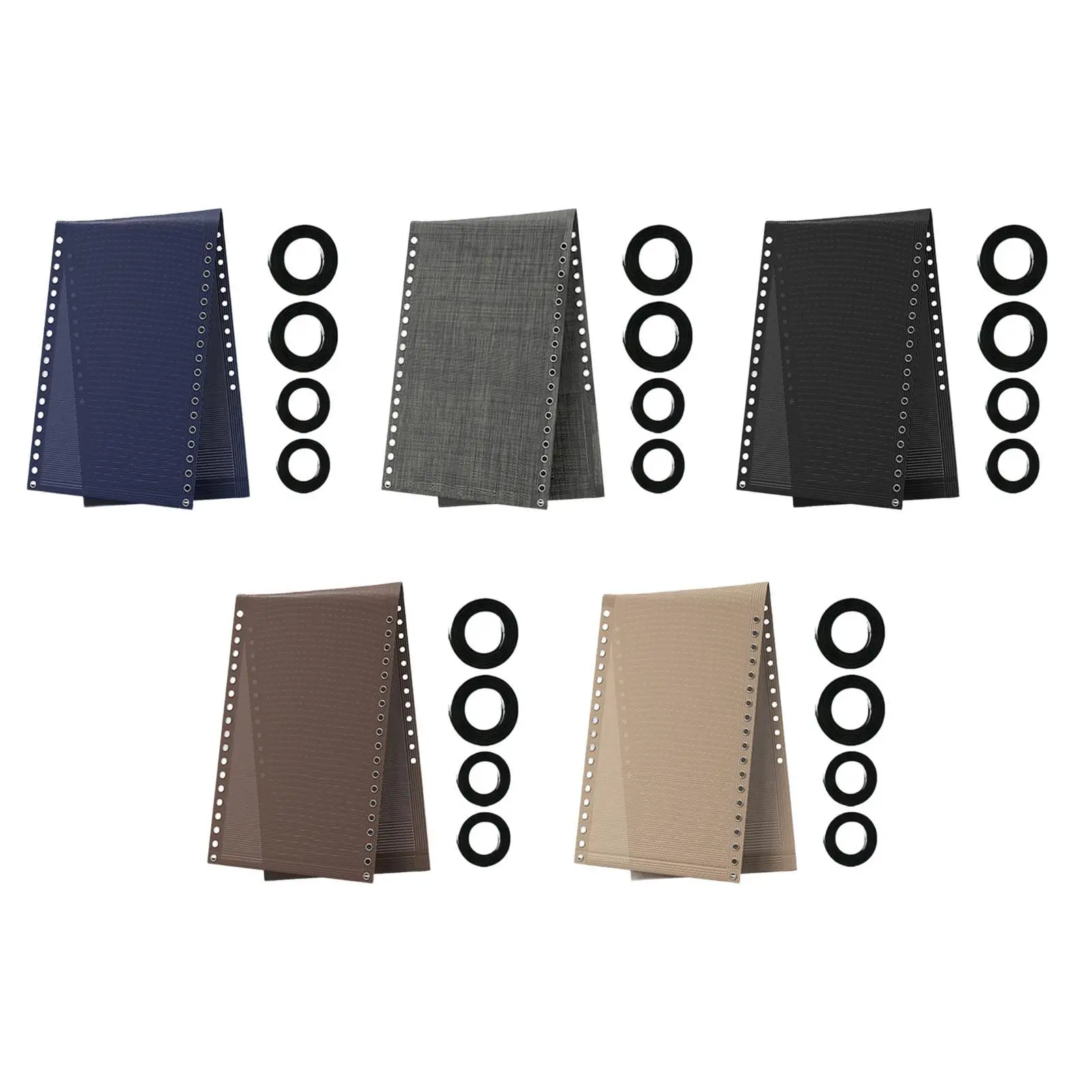 Folding Lounge Repair Cloth with 4 Replacement Cord Couch Cloth Recliner Replacement Fabric Cloth Zero Gravity Chair Accessories