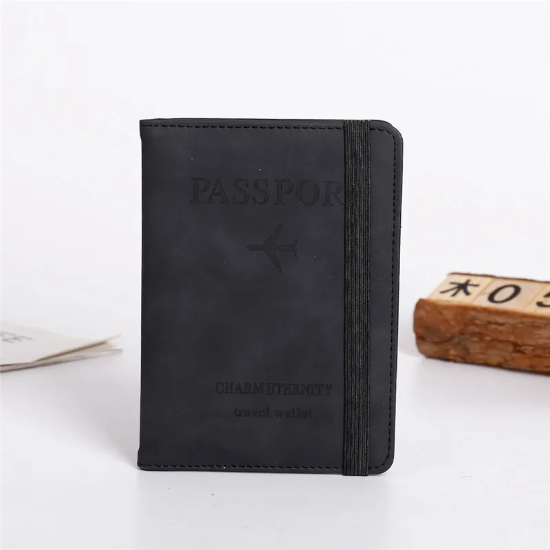 Passport Holder Passport Cover Leather ID Case Travel Passport