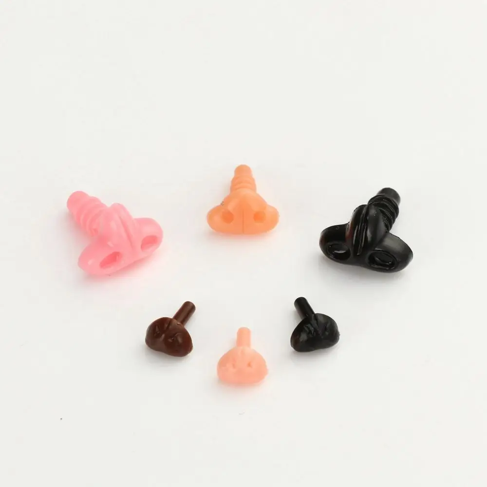10pcs New Plastic Toys Bear Buttons Dolls Accessories Triangle Nose Safety Parts Doll Noses