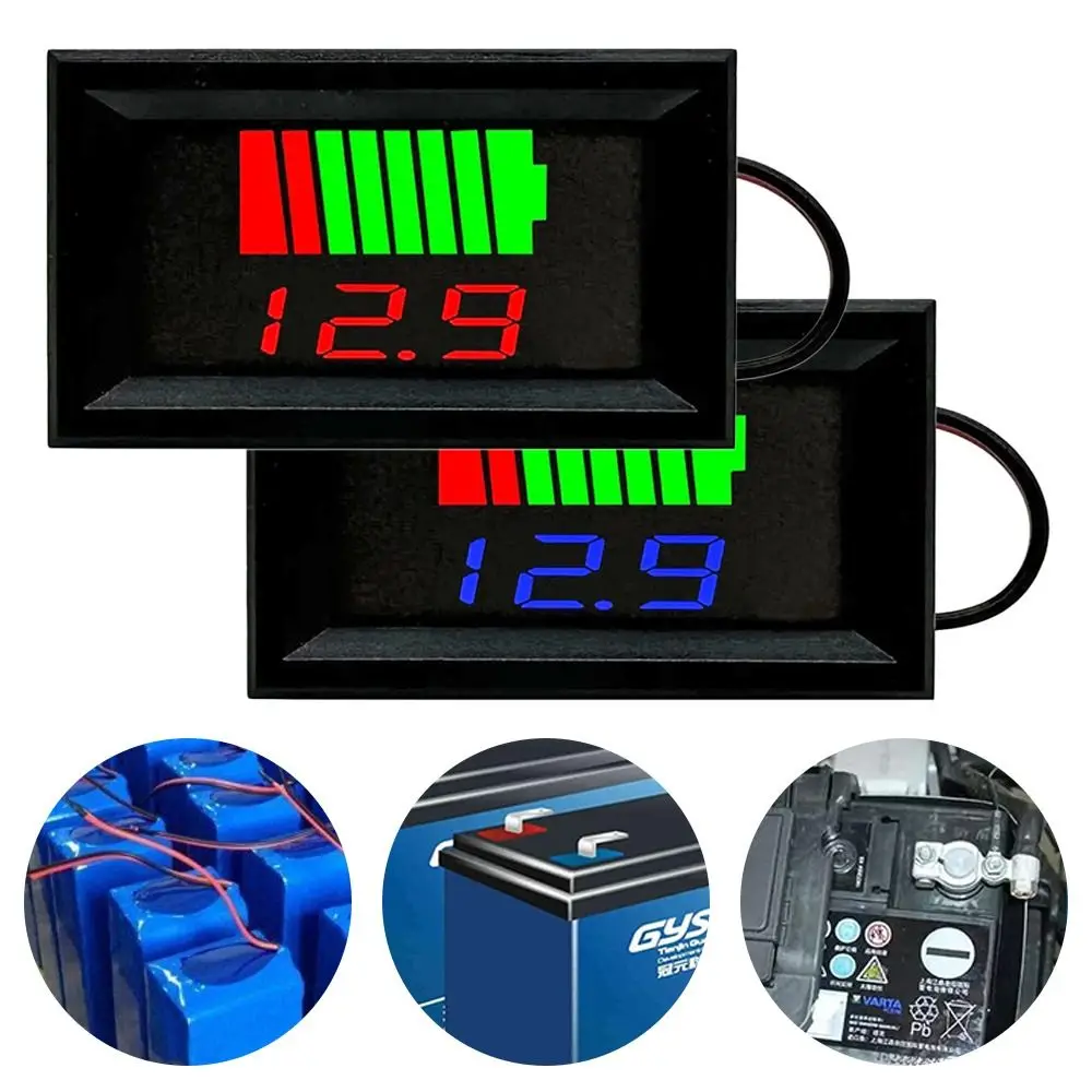 자동차 배터리 충전 수준 표시기 12V 24V 36V 48V 60V 72V 리튬 배터리 용량 표시기 시험기 디스플레이 LED 시험기 전압기